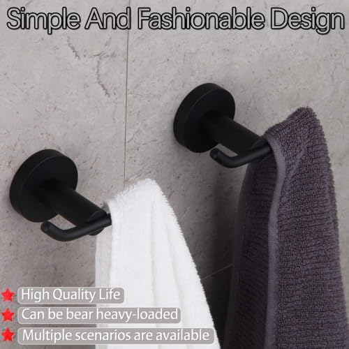 Double Pack Black Robe Hook