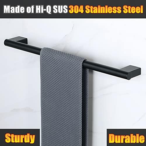 Premium Black Towel Bar