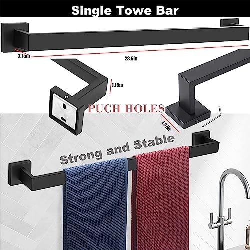 Sturdy 7-Piece Bathroom Hardware Set 304 Stainless Steel