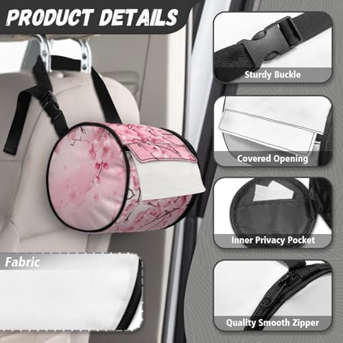 GLENLCWE Pink Plum Blossom Folding Toilet Paper Holder for Cats Dogs