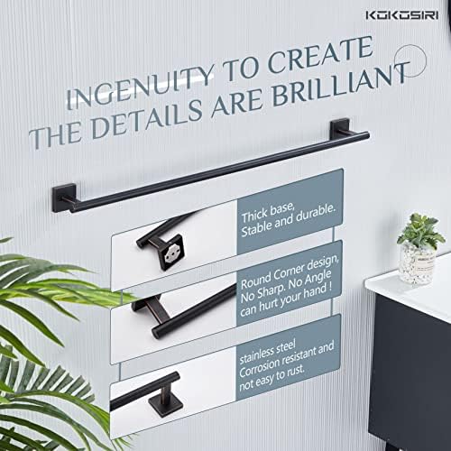 Sturdy 32-Inch Oak-Rubbed Bronze towel bar