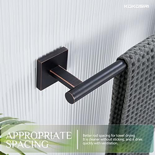 Sturdy 32-Inch Oak-Rubbed Bronze towel bar