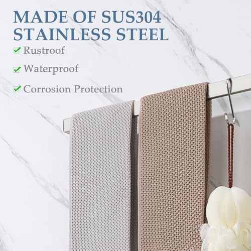 Stainless Steel Towel Bar 24-Inch Hand Brushed Finish