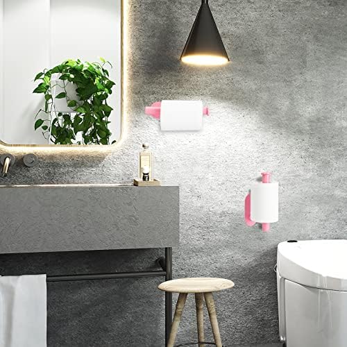 Sturdy Stainless Steel Toile Paper Holder for Bathroom Pink