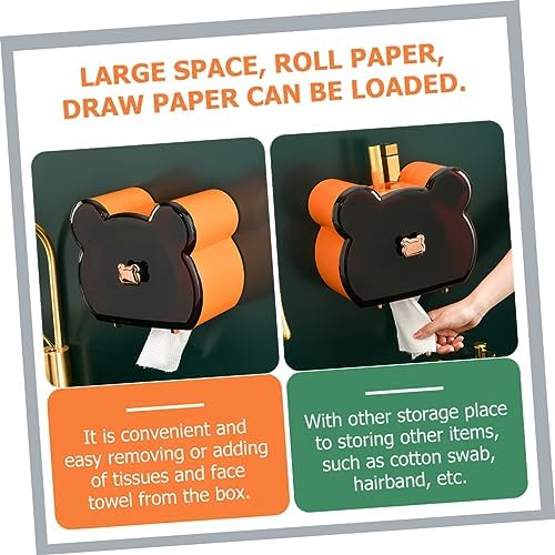 Elegant Face Towel Storage Box Wall-Mounted Toilet Paper Organizer