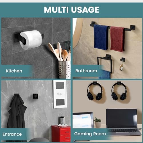 Homelitsly 24-Inch Premium Black Bathroom Hardware Set Tiles Rc12v2
