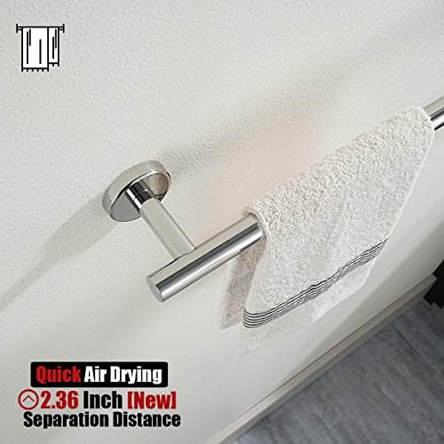 Durable bombed Chrome towel bar