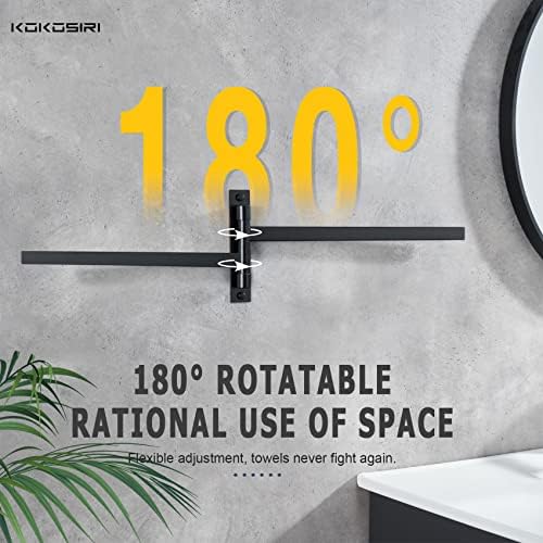 Premium Stainless Steel Swivel Towel Bar for Home Bathroom