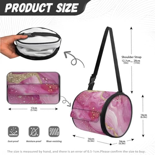 Pink Marble Toilet Paper Holder Hanging