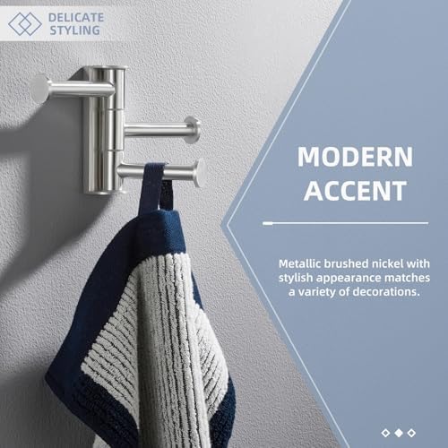Sturdy Towel Robe Hook for Bathroom Compact Design