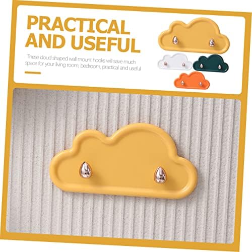 Keep Everything Organized with NUOBESTY 4PCS Cloud Key Hook Set