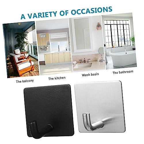 Wall-Mounted Towel Hook for Bathroom Small Space Adhesive Towel Holder