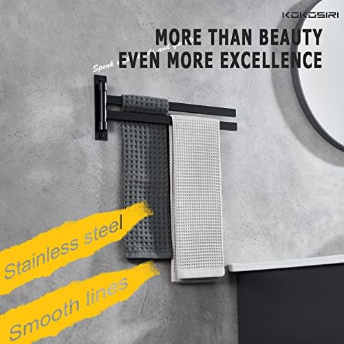 Premium Stainless Steel Swivel Towel Bar for Home Bathroom