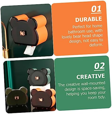 Gleavi Gentle Abs Material Face Towel Holder Toilet Paper Holder Wall Mount