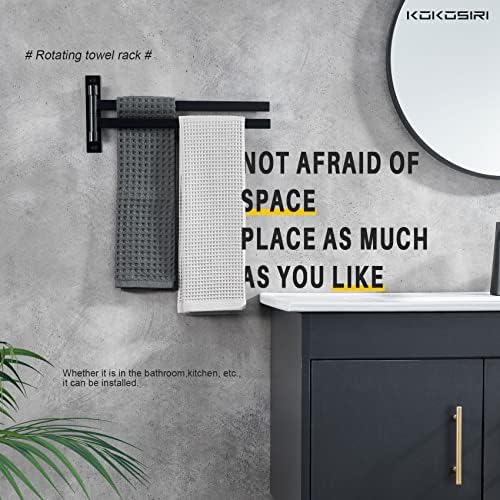 Premium Stainless Steel Swivel Towel Bar for Home Bathroom