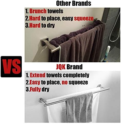 Durable bombed Chrome towel bar
