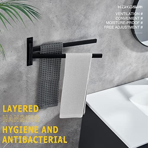 Premium Stainless Steel Swivel Towel Bar for Home Bathroom