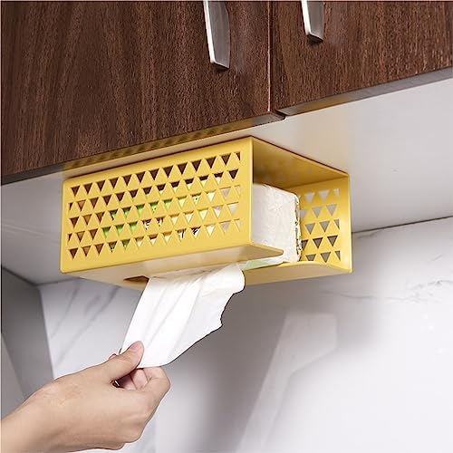 Wall-Mounted Abs Toilet Paper Holder Punch-Free Durable Bathroom Storage