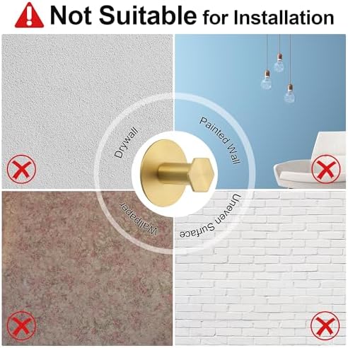 Bath Kitchen Adhesive Hook Set 4-Piece