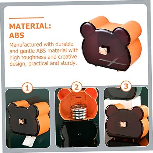 Sturdy Bear Head Style Wall-Mounted Towel Holder for Bathroom Office Use