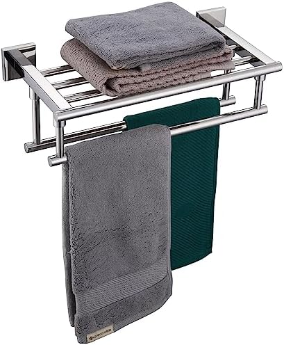 KOKOSIRI Polished Chrome Stainless Steel Towel Rack