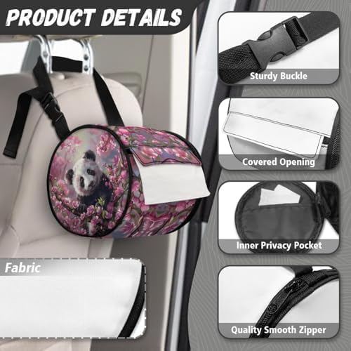 Cute Panda Toilet Paper Hanger for Camping and Hiking