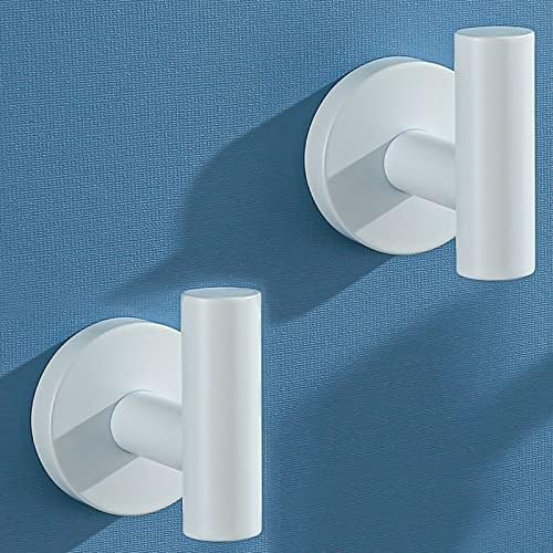 PerfectWhite Towel Hooks Coat Robe Hook - 304 Stainless Steel 2 Count