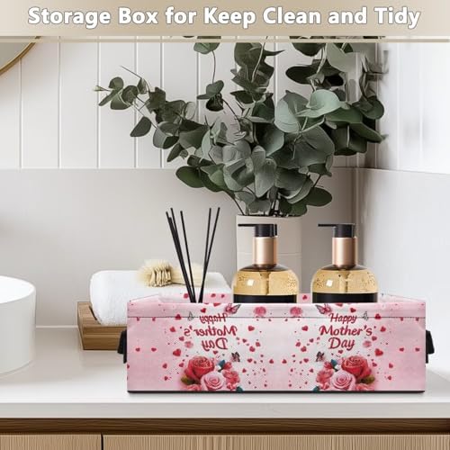 Voxugoniy Waterproof Toilet Paper Basket Durable Storage Organizer
