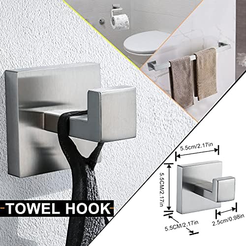 Modern 5-Piece Bathroom Forced Accessory Set