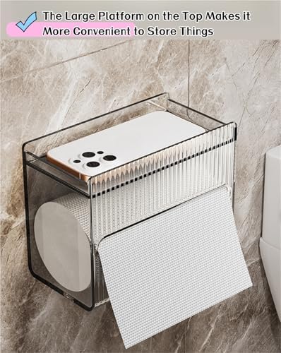 Premium No Drilling Toilet Paper Holder