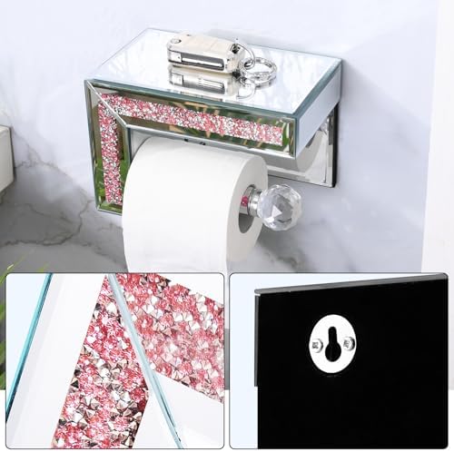 Stylish Pink Toilet Paper Holder