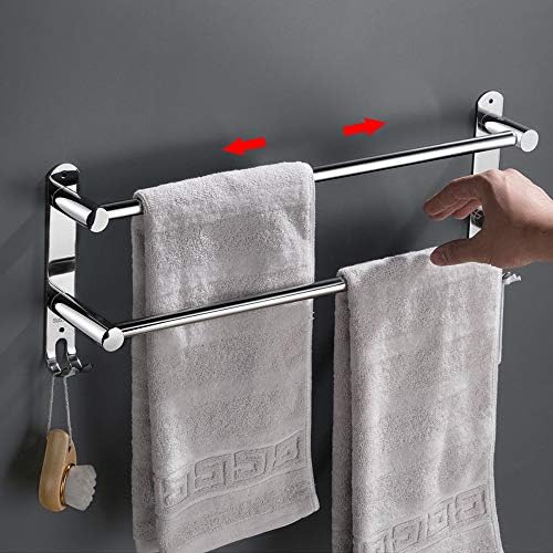 Space-Saving Stainless Steel Towel Bars