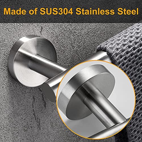 Nolimas Brushed Nickel Bath Towel Bar Stainless Steel 33-inch Single Towel Rack
