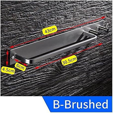Stylish Black Aluminum Towel Bar
