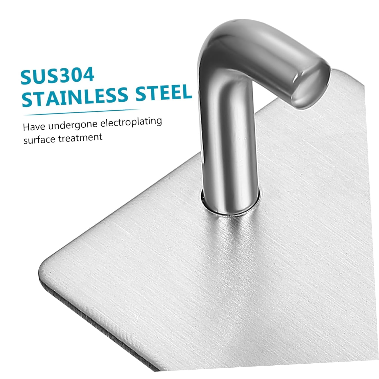 Functional Modern 4-Piece Stainless Steel Wall Towel Hanger Set with Door Coat Holders for Home closet